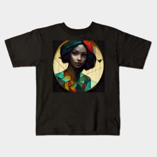 Cubic Owl Woman, No. 1 - Beautiful Woman Kids T-Shirt